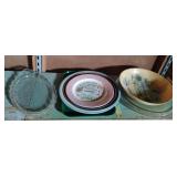 Ceramic and glass trays