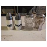 vintage Gemco milk glass salt and pepper shakers,