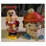 vintage 1974 squeaky toy features a clown
