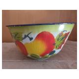 Fall harvest 10" enamel bowl