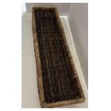 Handmade woven storage tray 6ï¿½ x 21ï¿½ 4 inches