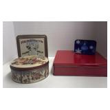 Set a 4 tins. 2 are vintage