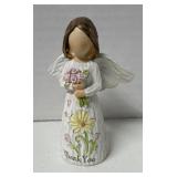 Thank you, angel 4 1/2 inches tall Excellent
