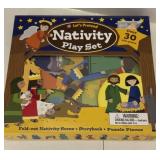 Nativity play set storybook puzzle pieces very