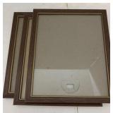 Three Wood picture frames good condition 8 1/2 x