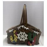 Joy Christmas basket, good condition 14ï¿½ x 10ï¿½ x
