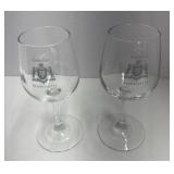 Set of two Chï¿½teau Morissette wine glasses 6