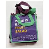 Three assorted wine bottle bags good condition