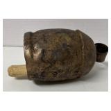 Copper cow Vintage Bell7ï¿½ x 4ï¿½ Beaten copper
