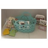 Spring basket with items so 11 x 6ï¿½ wooden bunny,