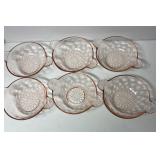 Pink depression, antique bowls Anchor Hawking