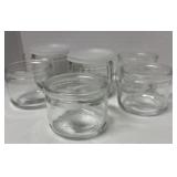 Small jars with plastic lids New Six in the