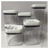 Clear containers with lids Set of six Better
