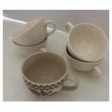Five vintage cups one Johnson Brothers Jamestown