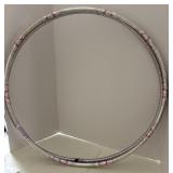 Two hula, hoops, good condition, silver pink