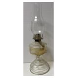Antique oil lamp18 1/2 inches tall By Plume