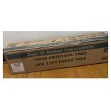 Two pack of lighted artificial  porch Christmas