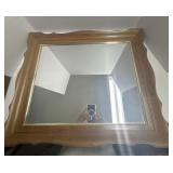 Hanging mirror good condition 21 x 25ï¿½ wood frame