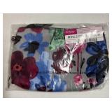 31 mini zipper pouch New Watercolor garden