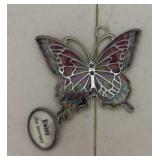 Enjoy the journey butterfly hanging ornament very