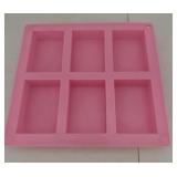 Silicone soap mold excellent condition six