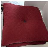 Two red and black pillows Stratford OK condition