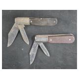 2 Barlow Double Blade folding knives