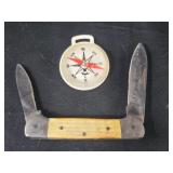 Cutting Horse 2 blade folding knife and plastic