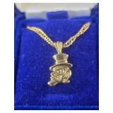 Golden plated .925 Wake Forest Univ. Deacon Charm