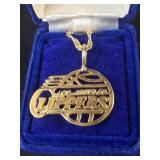 Golden plated .925 Los Angeles Clippers Charm and