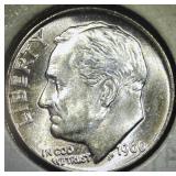 1960 D Roosevelt Dime 10c  BU Uncirculated Mint