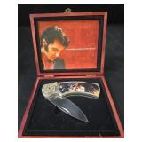 Elvis Presley Pocket Knife in Wood box