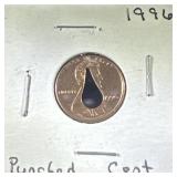 1996 punched cent