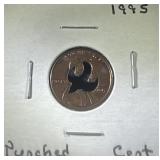 1995 punched cent