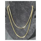 Sarah Coventry Gold Plated Double strand necklace