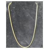 Ambassador Gold Plated 18" herringbone necklace
