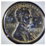 1943 WWII Steel Wheat Penny