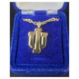 Golden plated .925 Indiana University Charm and