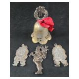 Silver Plated Santa