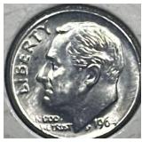 1964 D 90% Silver Roosevelt Dime