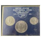 1976 Bicentennial Set - Ike Dollar, Kennedy Half