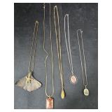 Group of Fashion Necklaces with various Charms
