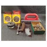 Rubbing brick, clamps and locking gas caps