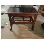 Wheeled table 27 1/2 x 19 x 16