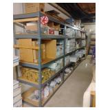 Metal shelves attached. 4 total. 48 x 71 x 24