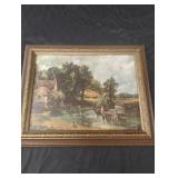 "The Hay Wain" by John Constable framed artwork