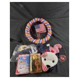 Ty Beanie Baby patriotic bears, handmade bunny
