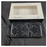 Kenneth Cole New York wallet features a textured