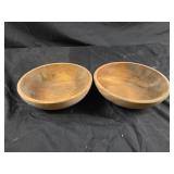 Woodpecker handcrafted wooden bowls 6"