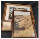 Vintage framed artwork